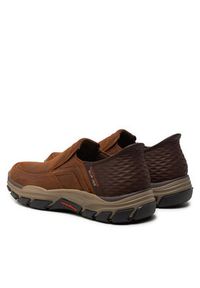 skechers - Skechers Półbuty 204810 CDB Brązowy. Kolor: brązowy. Materiał: skóra