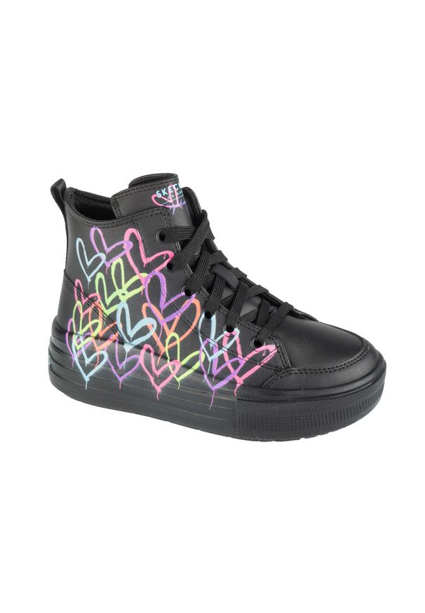 skechers - Buty do chodzenia dla dzieci Skechers Hyperlift Love Daz. Kolor: czarny. Model: Skechers Sport. Sport: turystyka piesza