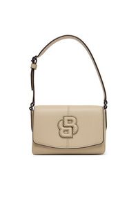BOSS Torebka 50549275 Beżowy. Kolor: beżowy. Materiał: skórzane #4