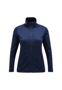 Bluza Peak Performance damska Rider Tech Zip Jacket granatowa. Kolor: niebieski