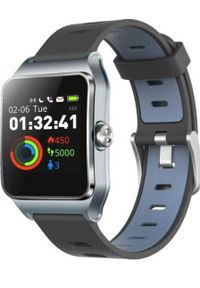 Smartwatch Umax U-Band P1 PRO Czarno-niebieski (UB523). Rodzaj zegarka: smartwatch. Kolor: wielokolorowy, czarny, niebieski