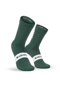 SIROKO - Skarpetki rowerowe unisex S1 Black Kapelmuur. Kolor: zielony. Materiał: nylon, elastan. Sport: kolarstwo