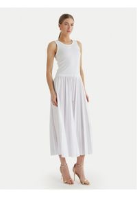 JOOP! Sukienka codzienna Tildy 30100627 Biały Regular Fit. Okazja: na co dzień. Kolor: biały. Materiał: bawełna. Typ sukienki: proste. Styl: casual #1