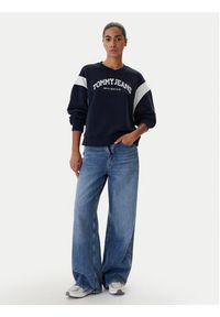 Tommy Jeans Bluza Varsity DW0DW22365 Granatowy Boxy Fit. Kolor: niebieski. Materiał: bawełna #3