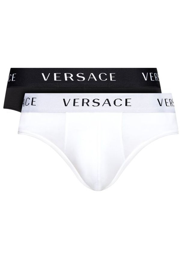 VERSACE - Versace Komplet 2 par slipów Basso AU04019 Kolorowy. Wzór: kolorowy