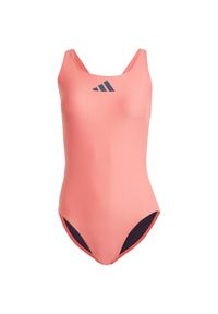 Adidas - Kostium kąpielowy damski adidas 3 Bar Logo Swimsuit. Kolor: różowy #1