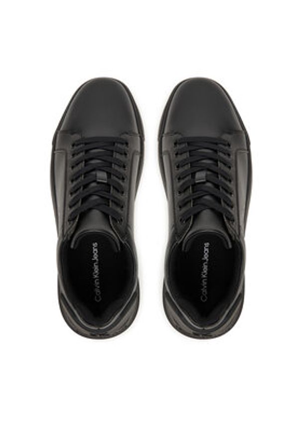 Calvin Klein Jeans Sneakersy Chunky Cupsole Ru Patch Lth YM0YM01296 Czarny. Kolor: czarny. Materiał: skóra