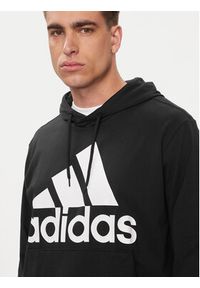 Adidas - adidas Bluza Essentials Logo Hoodie IC0440 Czarny Regular Fit. Kolor: czarny. Materiał: bawełna #6