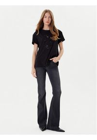 Liu Jo T-Shirt MF5412 JS923 Czarny Regular Fit. Kolor: czarny. Materiał: bawełna #4