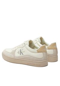 Calvin Klein Jeans Sneakersy Classic Cupsole Low Mix Mtl YM0YM01033 Écru. Materiał: materiał