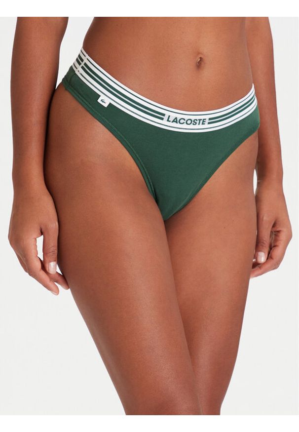 Lacoste Stringi 8F5198 Zielony. Kolor: zielony. Materiał: bawełna