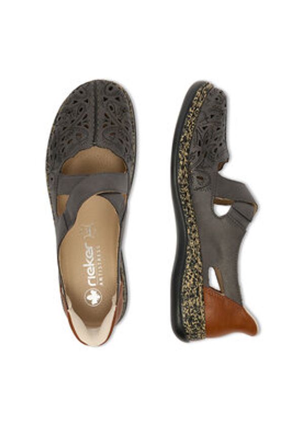 Rieker Półbuty CEO-46352-45 Granatowy. Kolor: niebieski