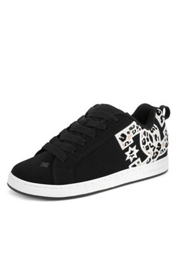 DC Sneakersy COURT GRAFFIK DC01662061 Czarny. Kolor: czarny. Materiał: nubuk, skóra