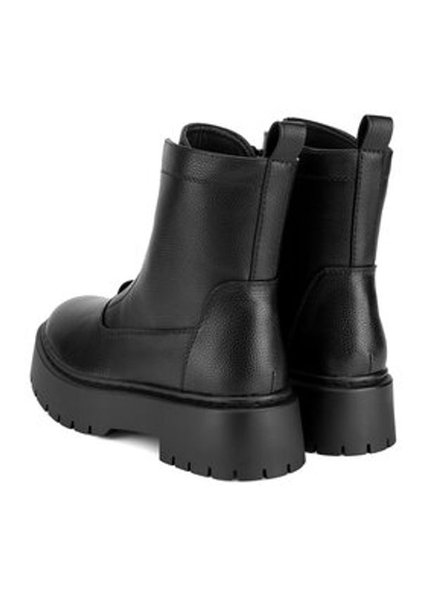 DeeZee Botki HY13123-35 Czarny. Kolor: czarny. Materiał: materiał