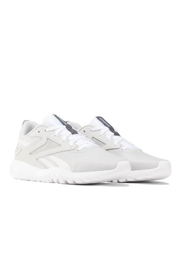 Buty do chodzenia męskie Reebok 100202004. Zapięcie: sznurówki. Kolor: biały, wielokolorowy. Materiał: materiał, tkanina. Szerokość cholewki: normalna. Sport: turystyka piesza