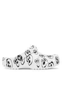 Crocs Klapki Crocs Classic Skull Print Clog Kids 209083 Biały. Kolor: biały. Wzór: nadruk