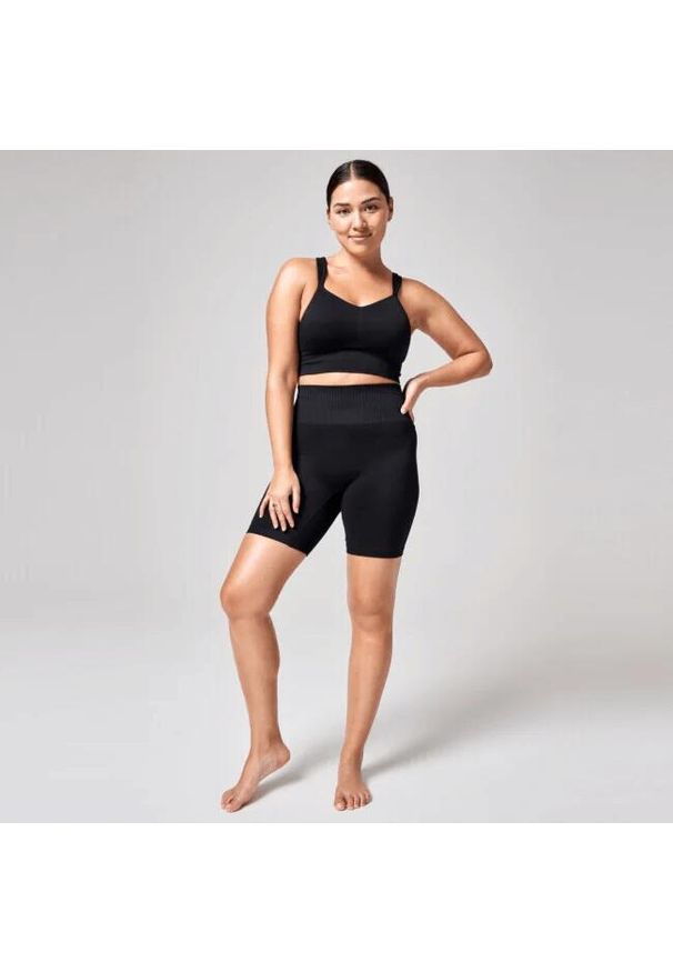 CASALL - Legginsy Casall Seamless Graphical Rib Bike. Kolor: czarny. Sport: fitness