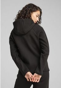 Puma - Damska rozpinana bluza z kapturem EVOSTRIPE PUMA Black. Typ kołnierza: kaptur. Kolor: czarny
