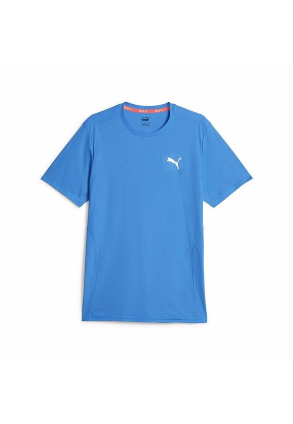 Koszulka z krótkim rękawem Męska Puma Run Favorite Ss Błękitne niebo. Kolor: niebieski. Długość rękawa: krótki rękaw. Długość: krótkie. Sport: bieganie