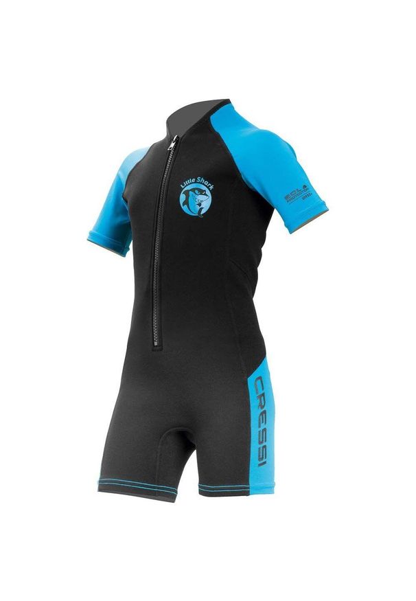 CRESSI - Pianka neoprenowa dziecięca Cressi Little Shark Jr Blue 11/12. Kolor: niebieski. Materiał: neopren