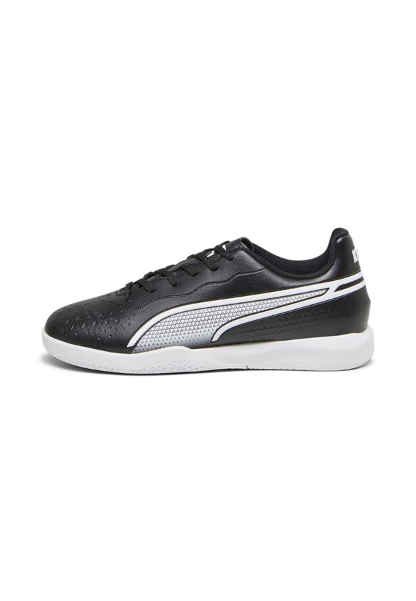 Puma - Buty piłkarskie dla dzieci PUMA King Match It Jr. Kolor: czarny, biały, wielokolorowy. Sport: piłka nożna