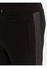 Karl Lagerfeld - KARL LAGERFELD Spodnie dresowe 705036 554910 Czarny Slim Fit. Kolor: czarny. Materiał: bawełna #4