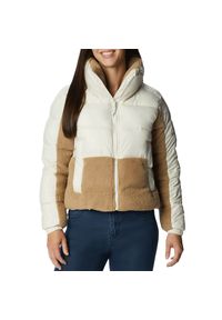 columbia - Kurtka Columbia Leadbetter Point Sherpa Hybrid Puffer 1955243191 - biała. Okazja: na co dzień. Kolor: biały. Materiał: polar, poliester, materiał. Styl: klasyczny, casual