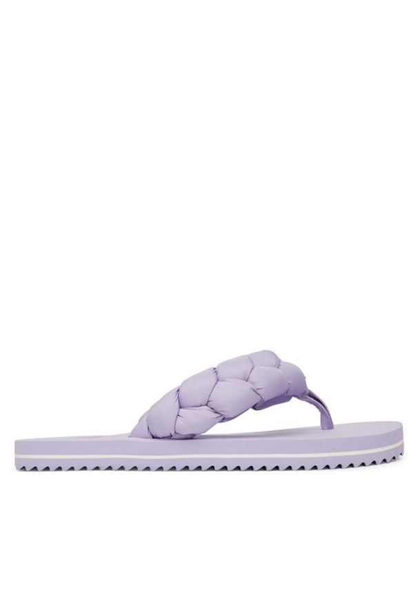 Tommy Jeans Japonki Braided Thong Beach Sandal EN0EN02877 Fioletowy. Kolor: fioletowy. Materiał: materiał