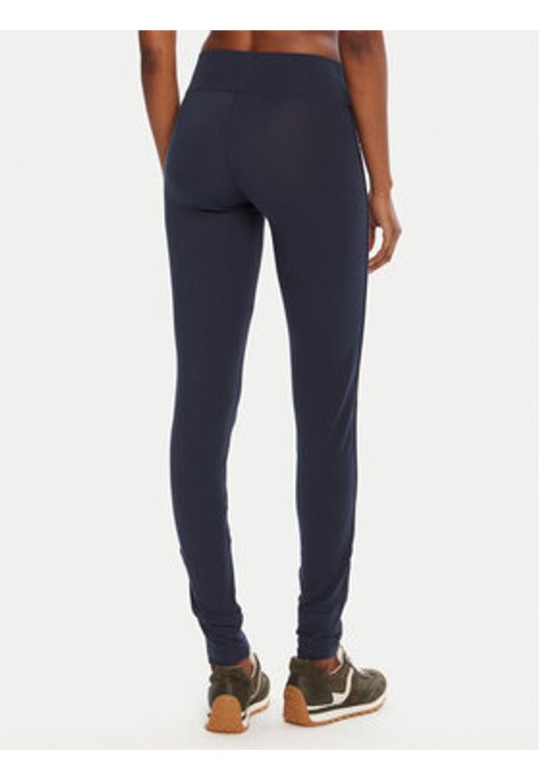TOMMY HILFIGER - Tommy Hilfiger Legginsy UW0UW00563 Granatowy Slim Fit. Kolor: niebieski. Materiał: bawełna