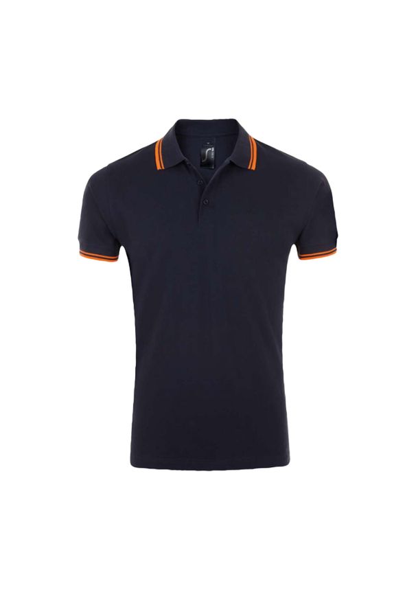SOL'S - Męska Koszulka Polo Pasadena. Typ kołnierza: polo. Kolor: żółty, niebieski, wielokolorowy, pomarańczowy