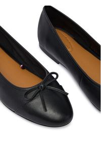 TOMMY HILFIGER - Tommy Hilfiger Baleriny Hilfiger Smooth Lthr Ballet FW0FW09241 Czarny. Kolor: czarny. Materiał: skóra #5