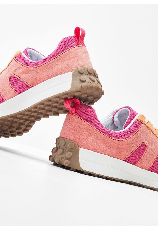 bonprix - Sneakersy. Kolor: różowy