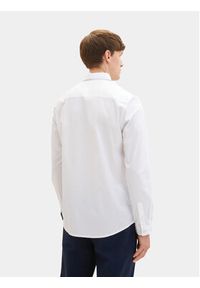 Tom Tailor Koszula 1037435 Biały Regular Fit. Kolor: biały. Materiał: bawełna #2