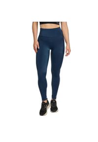 Damskie wysokie legginsy Hummel TE Tola. Kolor: niebieski. Wzór: nadruk. Sport: fitness #2