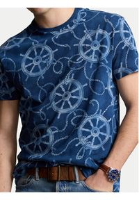 Polo Ralph Lauren T-Shirt 710941548001 Niebieski Classic Fit. Typ kołnierza: polo. Kolor: niebieski. Materiał: bawełna #4