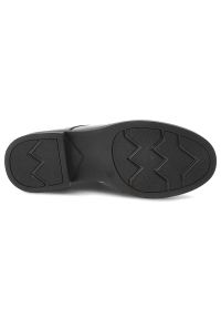 Czarne Botki S.Barski Lakierowane Buty Damskie. Okazja: na co dzień. Kolor: czarny. Materiał: lakier. Styl: casual, rockowy, klasyczny, wizytowy #3