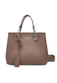 Emporio Armani Torebka EW000361 AF12036 M1057 Beżowy. Kolor: beżowy. Materiał: skórzane