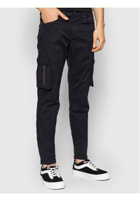 Only & Sons Spodnie materiałowe Kris 22020492 Czarny Slim Fit. Kolor: czarny. Materiał: bawełna