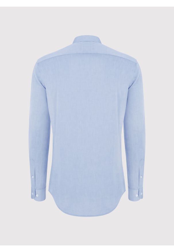 Pako Lorente - PAKO LORENTE – Bawełniana koszula męska w kolorze niebieskiem. Materiał: bawełna. Długość rękawa: długi rękaw. Długość: długie. Wzór: gładki. Sezon: wiosna