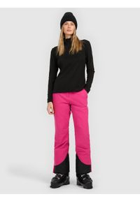 4f - 4F Bielizna termiczna polarowa (góra) damska - czarna L. Typ kołnierza: kołnierzyk stójkowy. Kolor: czarny. Materiał: polar. Sezon: zima. Sport: turystyka piesza #2