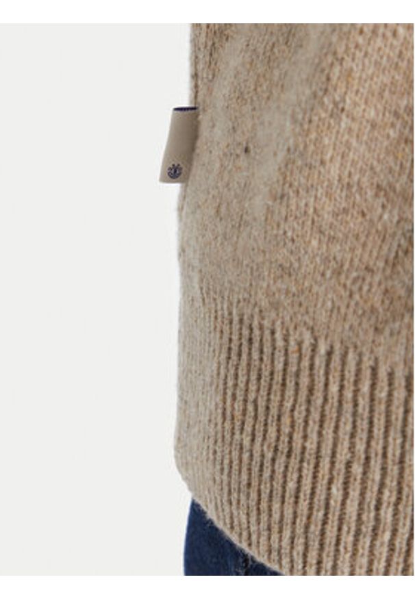 Element Sweter 2000s RIB CR ELYSW00128 Beżowy Regular Fit. Kolor: beżowy. Materiał: syntetyk