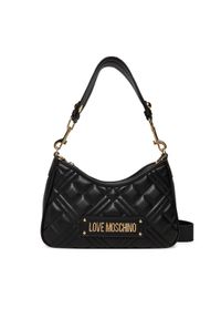 Love Moschino - LOVE MOSCHINO Torebka JC4152PP1NLA0000 Czarny. Kolor: czarny. Materiał: skórzane