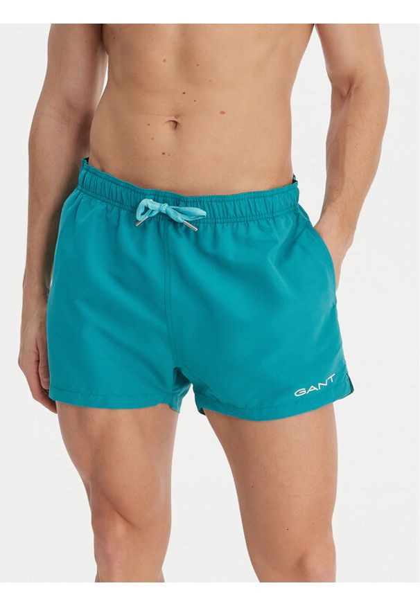 GANT - Gant Szorty kąpielowe 920006500 Zielony Regular Fit. Kolor: zielony. Materiał: syntetyk