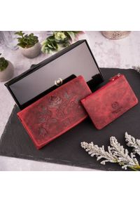 Zestaw prezentowy PAOLO PERUZZI ZUP-36-RD czerwony. Kolor: czerwony. Materiał: skóra #1