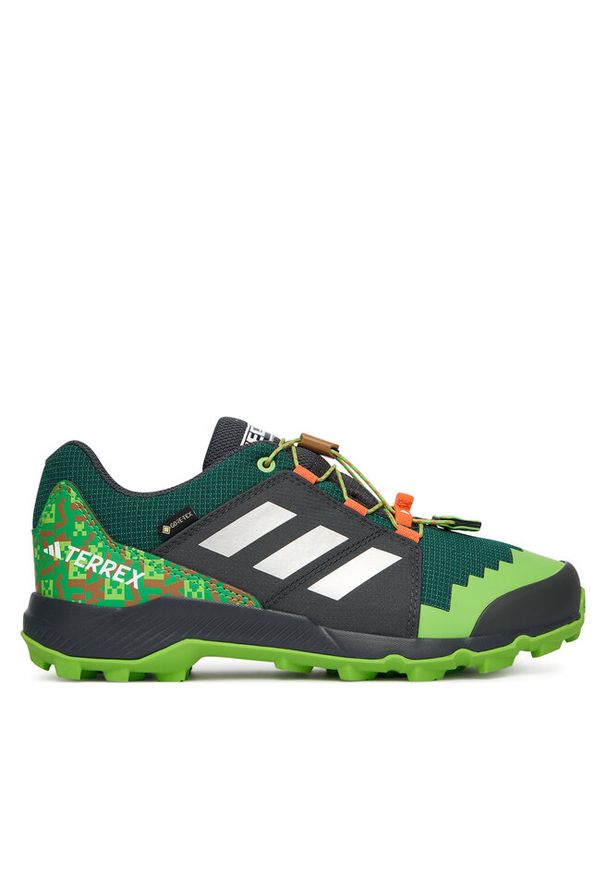 Adidas - Trekkingi adidas. Kolor: zielony. Technologia: Gore-Tex. Model: Adidas Terrex. Sport: turystyka piesza
