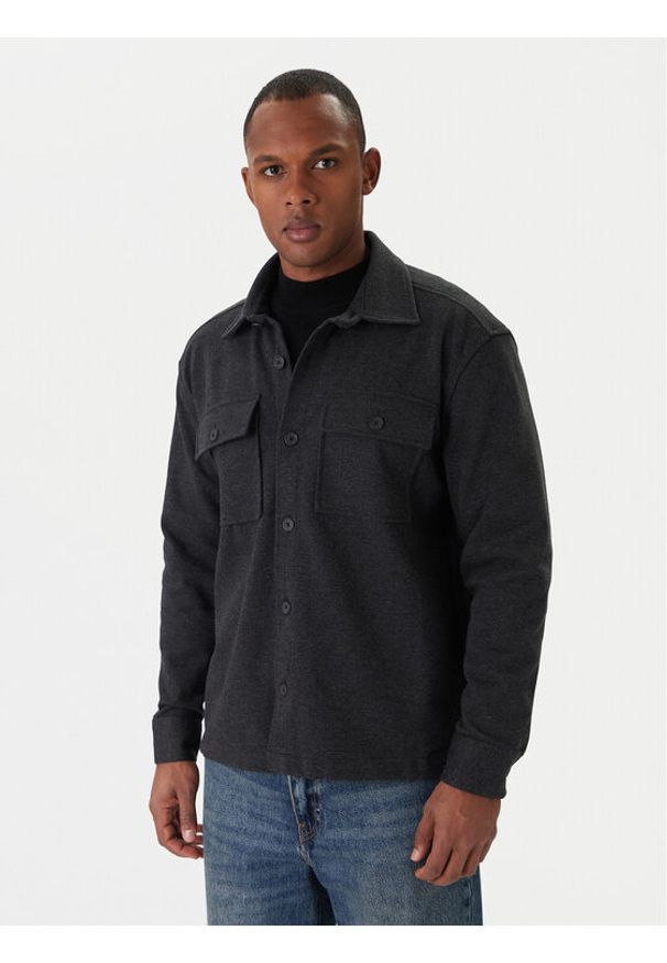 Guess Kurtka przejściowa M5BP28 K0801 Szary Classic Fit. Kolor: szary. Materiał: bawełna