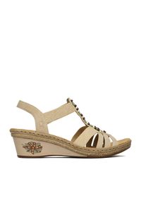 Sandały Rieker. Kolor: beżowy #1