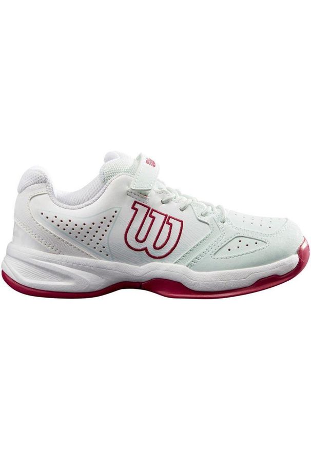 Buty tenisowe dziecięce Wilson Kaos K Junior. Kolor: czerwony, biały, zielony, wielokolorowy. Sport: tenis