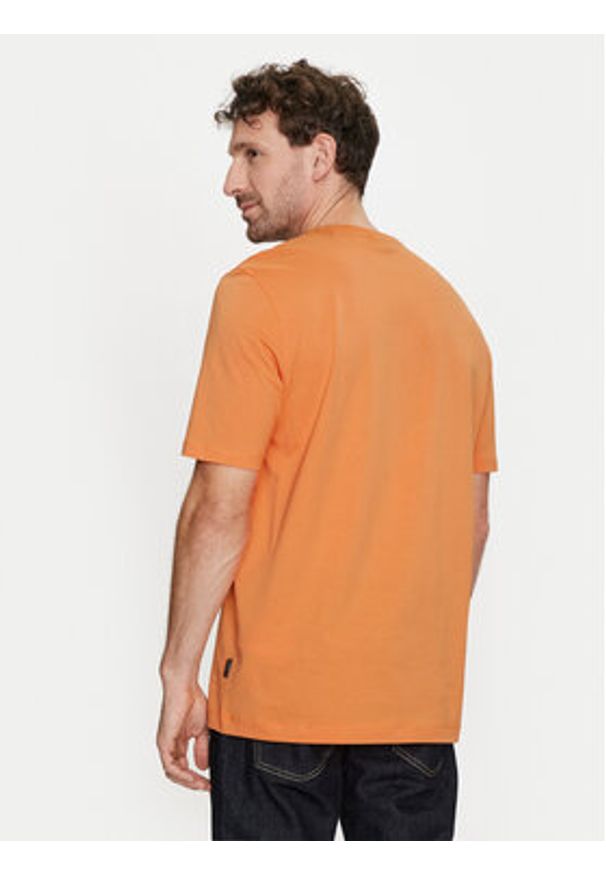 Bugatti T-Shirt 8350 55043A Pomarańczowy Regular Fit. Kolor: pomarańczowy. Materiał: bawełna