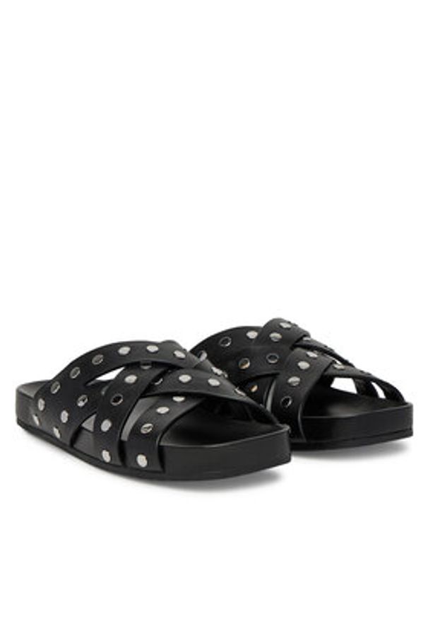 MICHAEL Michael Kors Klapki Irene 40S5IRFS5L Czarny. Kolor: czarny. Materiał: skóra